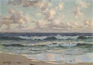 Duncan Mcgregor Whyte - Waves Breaking, Dawn