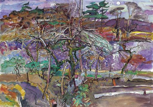 Duncan Shanks, R.S.A., R.S.W. - Plum Tree, Early Winter