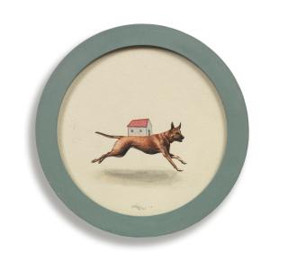 Dushyant Patel - Untitled (Dog with House)