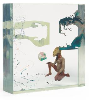 Dustin Yellin - The Arrow & The Circle (Red Man)