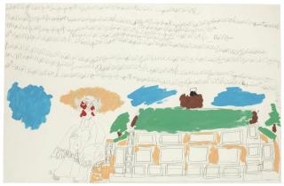 Dwight Mackintosh - Untitled (Figure with Building)