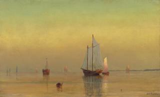 Dwight William Tryon - Connecticut River Scene