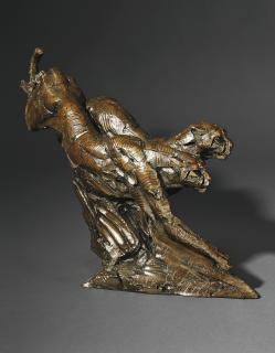 Dylan Lewis - Running cheetahs II -- large maquette