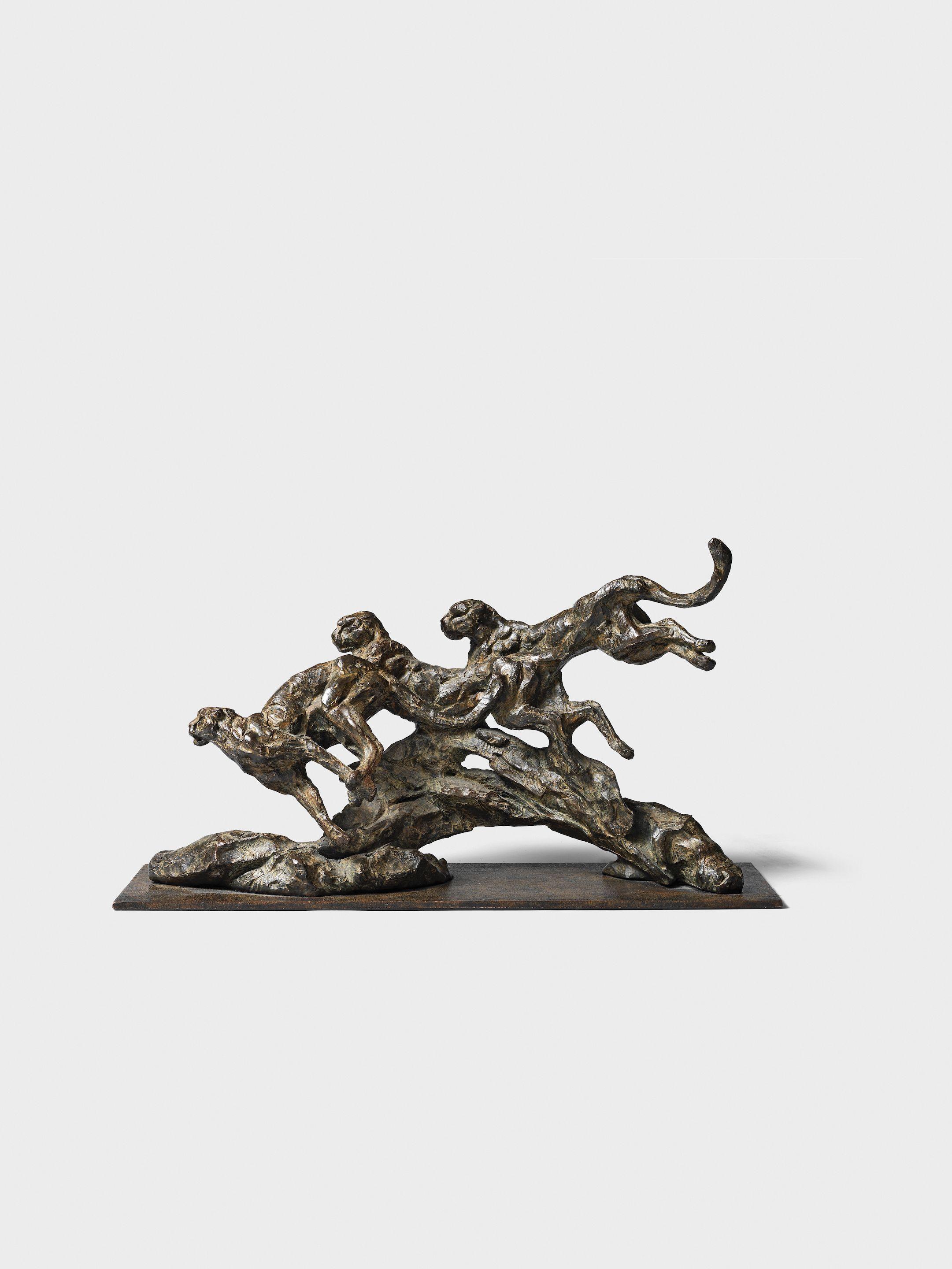 Dylan Lewis - S393 Running Cheetah Trio I Maquette