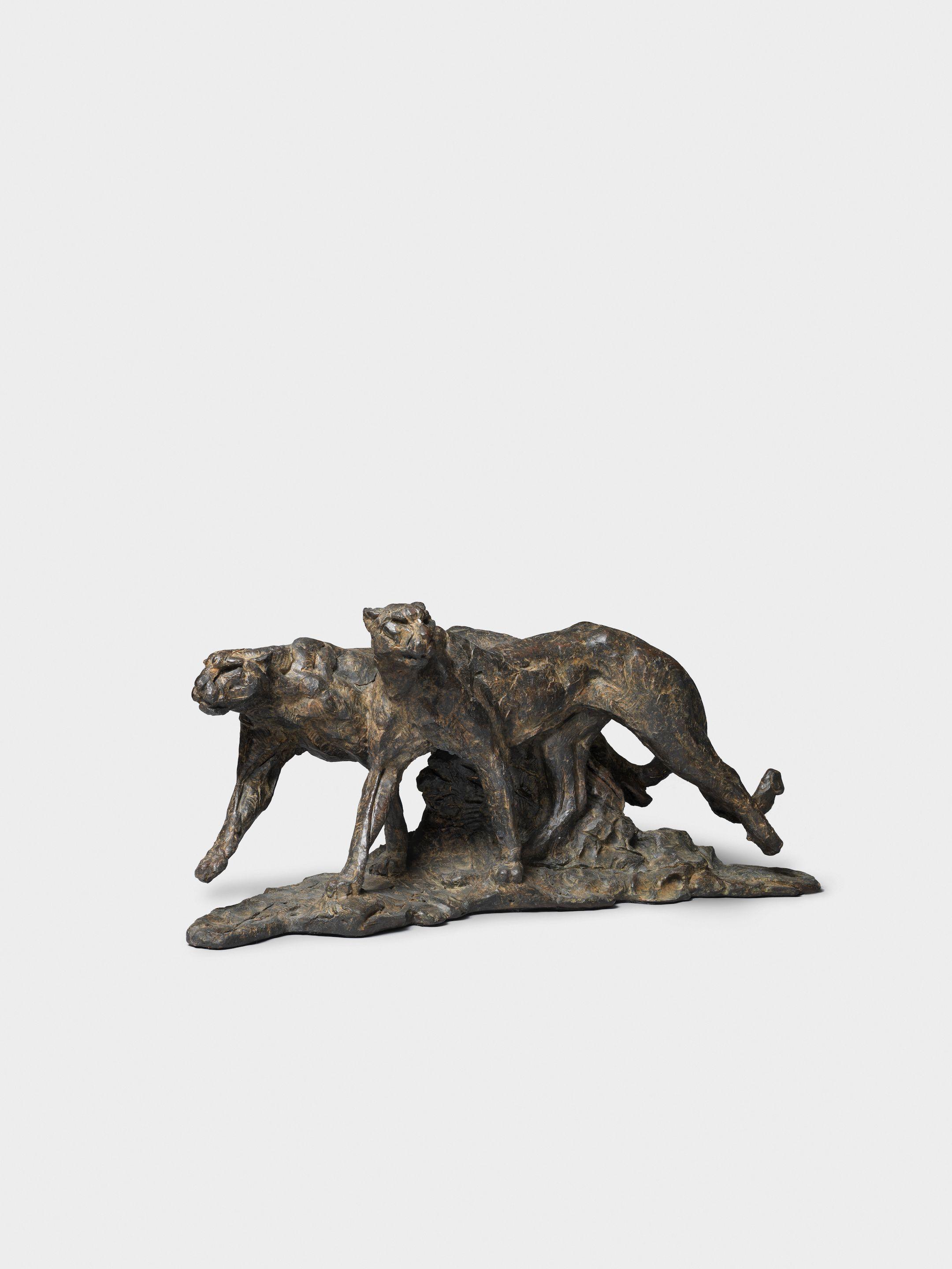 Dylan Lewis - S395 Stalking Cheetah Pair I Maquette