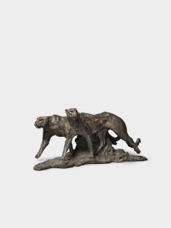Dylan Lewis - S395 Stalking Cheetah Pair I Maquette