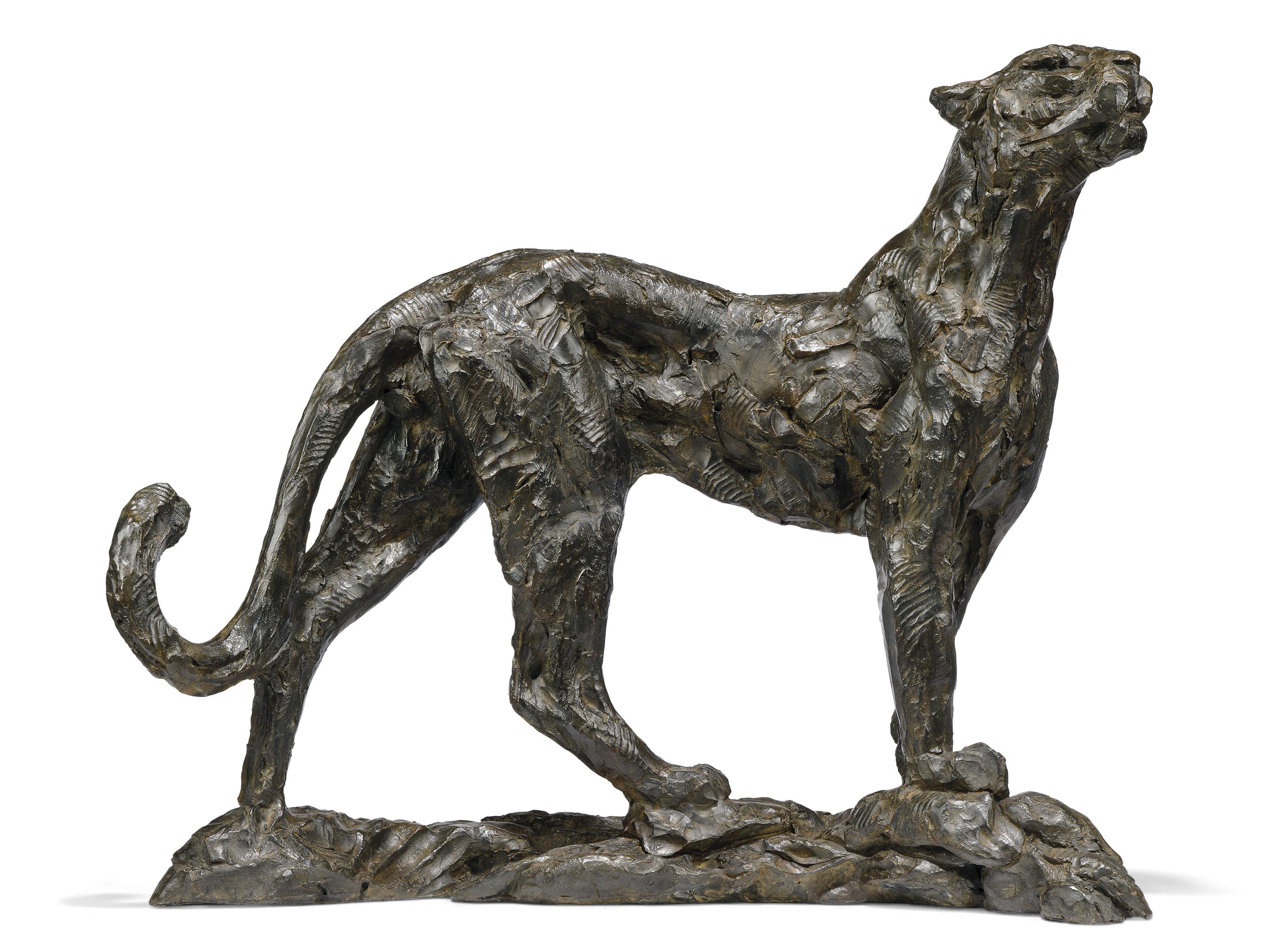 Dylan Lewis - Standing leopard III maquette