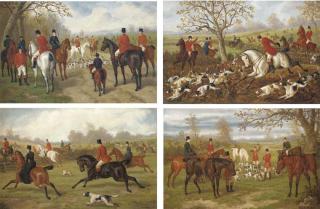 E. B. Herberte - The Meet; On the Scent; Full Cry; and The Death