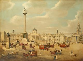E. J. Pegrum - A view of Trafalgar Sqaure