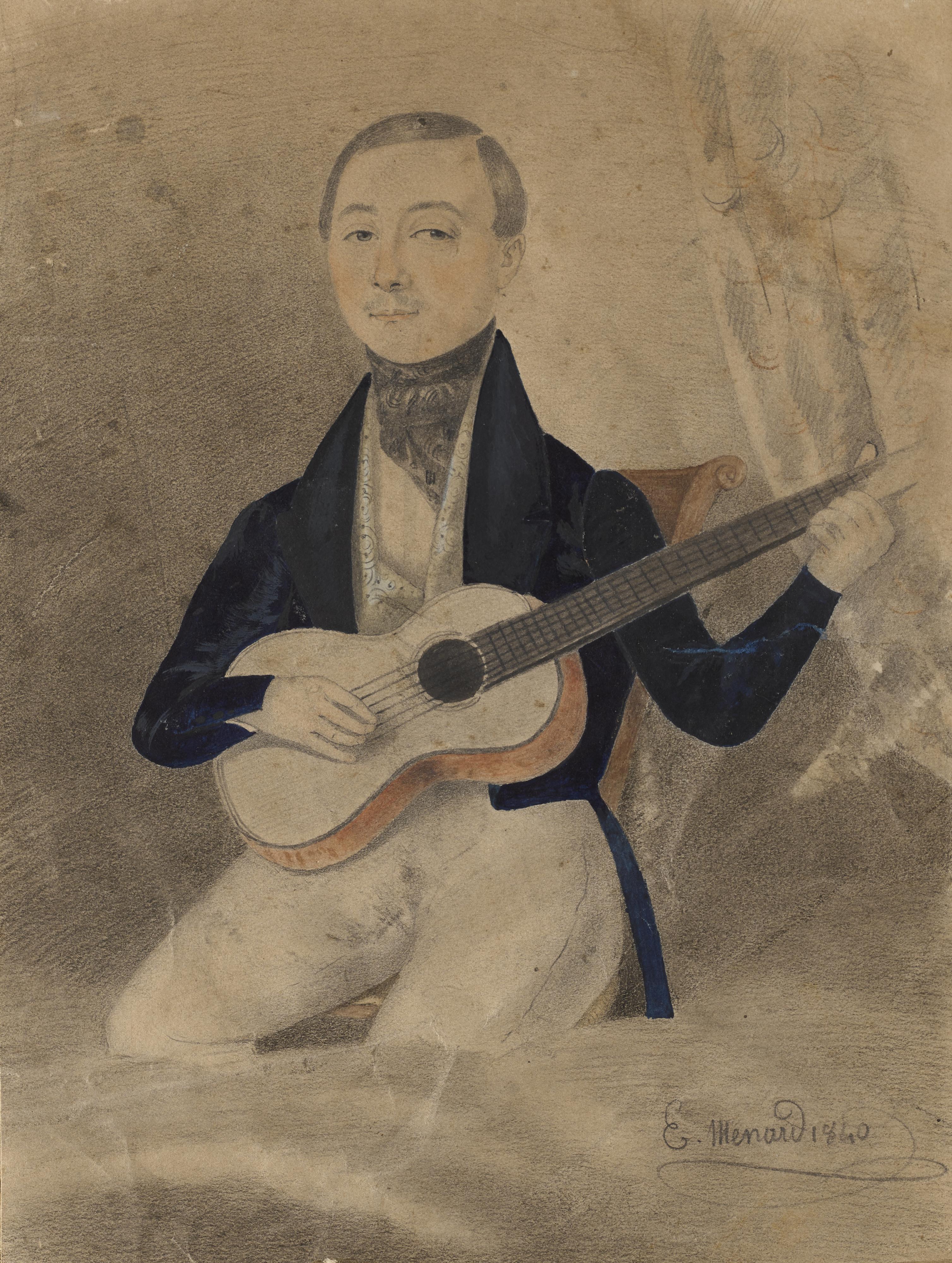 E. Menard - Portrait of a Musician