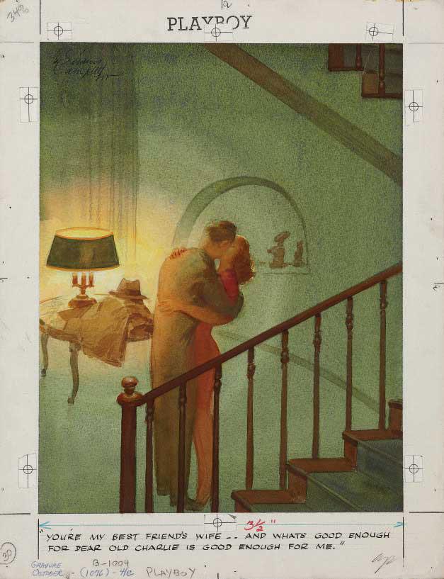 E. Simms Campbell - You\'Re My Best Friend\'S Wife, October 1961, P. 76