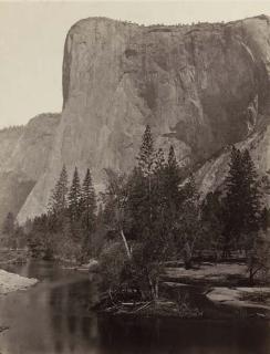 Eadweard Muybridge - El Capitan, 3300 Ft., Yosemite Valley, No.7, C.1865