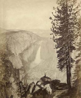 Eadweard Muybridge - Falls of The Yosemite From Glacier Rock, No.36; Valley of The Yosemite From Sandy Flat, No.17; Mirror Lake, Valley of The Yosemite, No.25, Each 1872