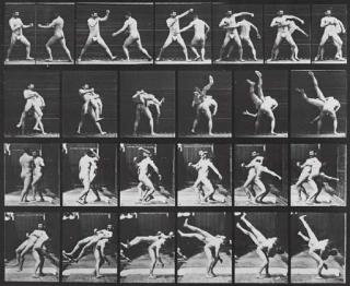 Eadweard Muybridge - Motion Study (Men wrestling)