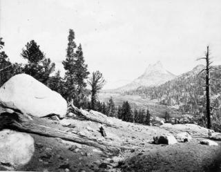 Eadweard Muybridge - \'Temple Peaks, Sierra Nevada Mountains (No. 49)\'; \'Monastery Peaks, Sierra Nevada Mountains (No. 50)\', 1872