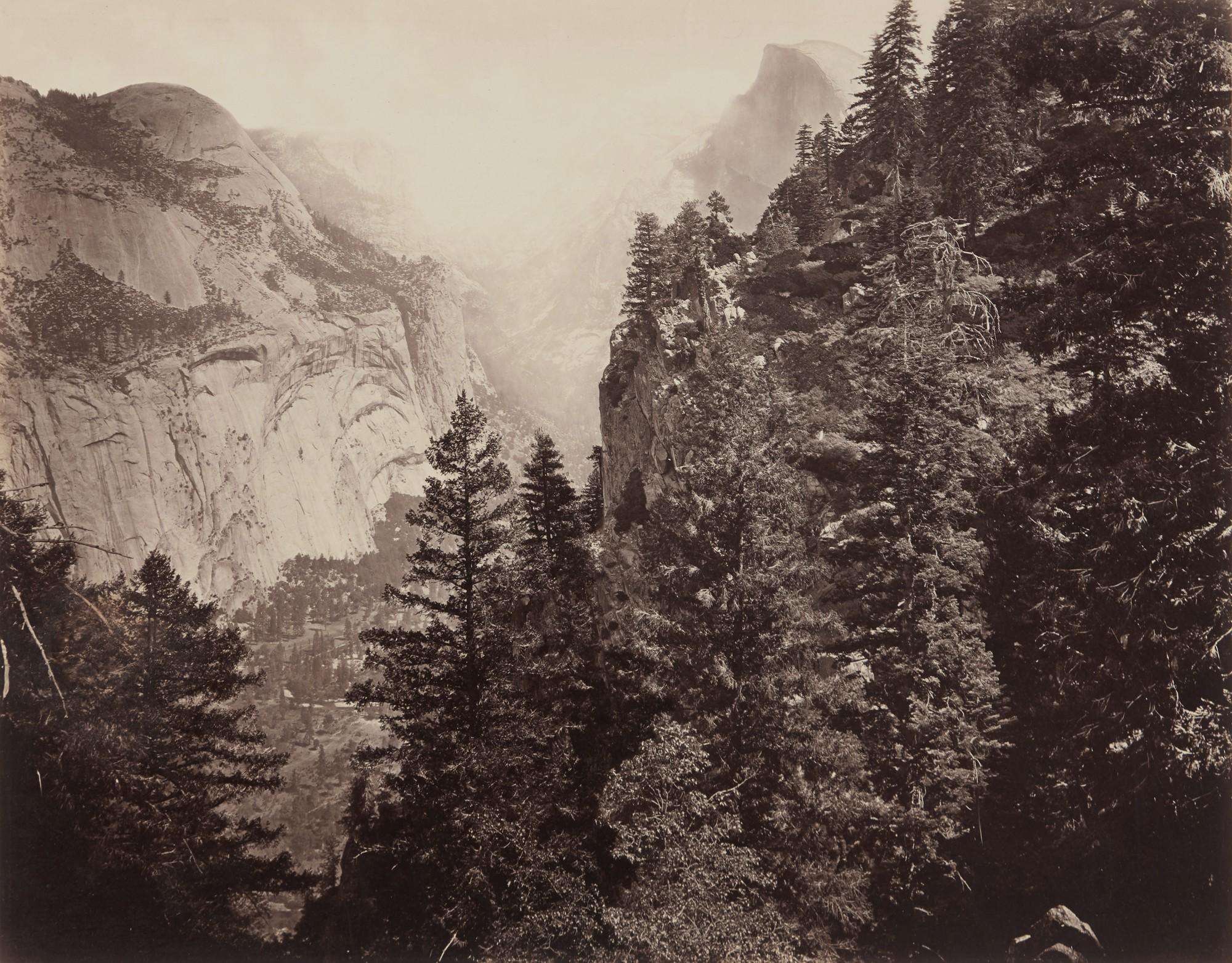 Eadweard Muybridge - \'Tenaya Canyon, Valley of the Yosemite From Union Point\'