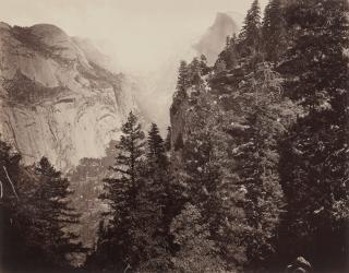 Eadweard Muybridge - \'Tenaya Canyon, Valley of the Yosemite From Union Point\'