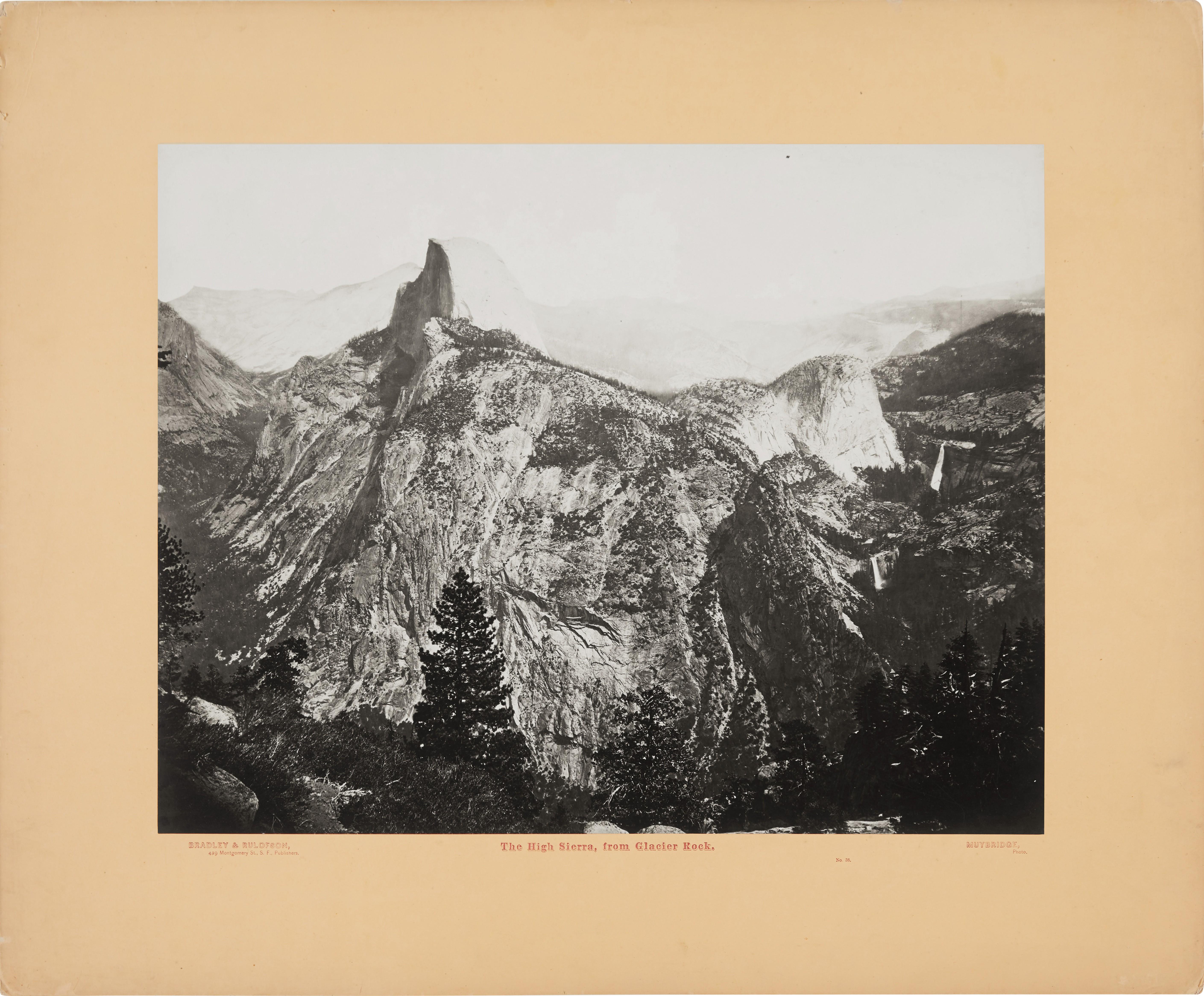 Eadweard Muybridge - \'The High Sierra, From Glacier Rock\'