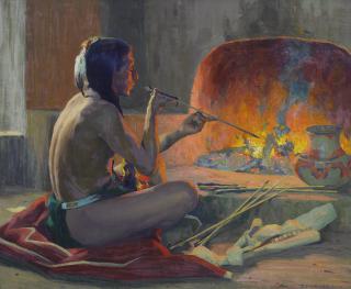 Eanger Irving Couse - A Straight Arrow