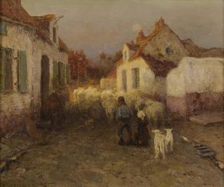 Eanger Irving Couse - American street Scene, Étaples