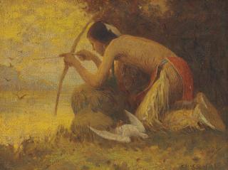 Eanger Irving Couse - Indian, A Taos Hunter