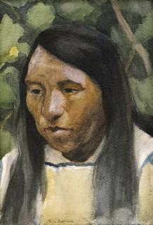 Eanger Irving Couse - Indian Portrait
