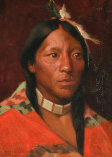 Eanger Irving Couse - John Concho, Taos Pueblo