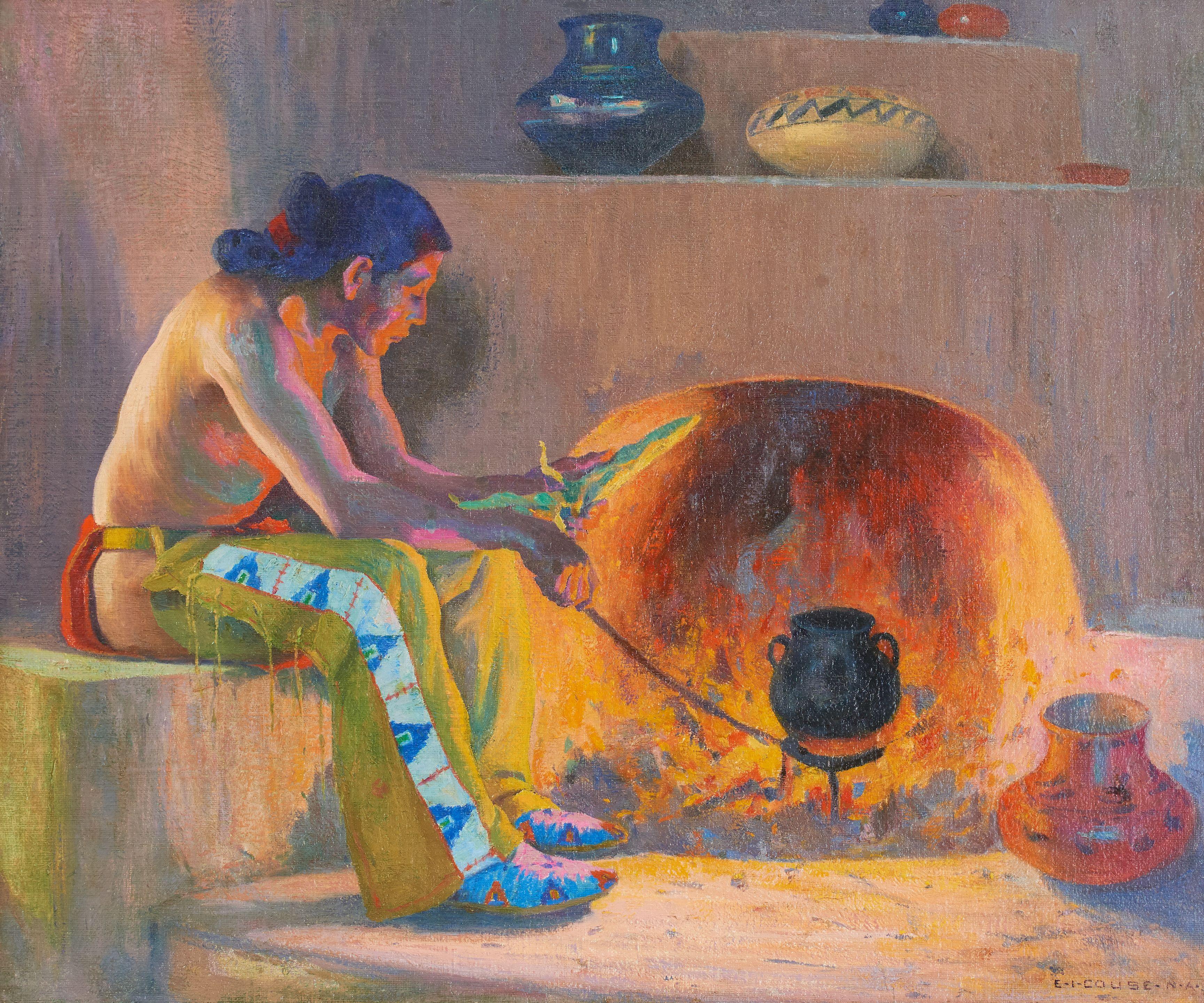 Eanger Irving Couse - The Ear of Corn