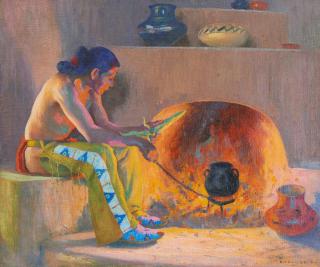 Eanger Irving Couse - The Ear of Corn