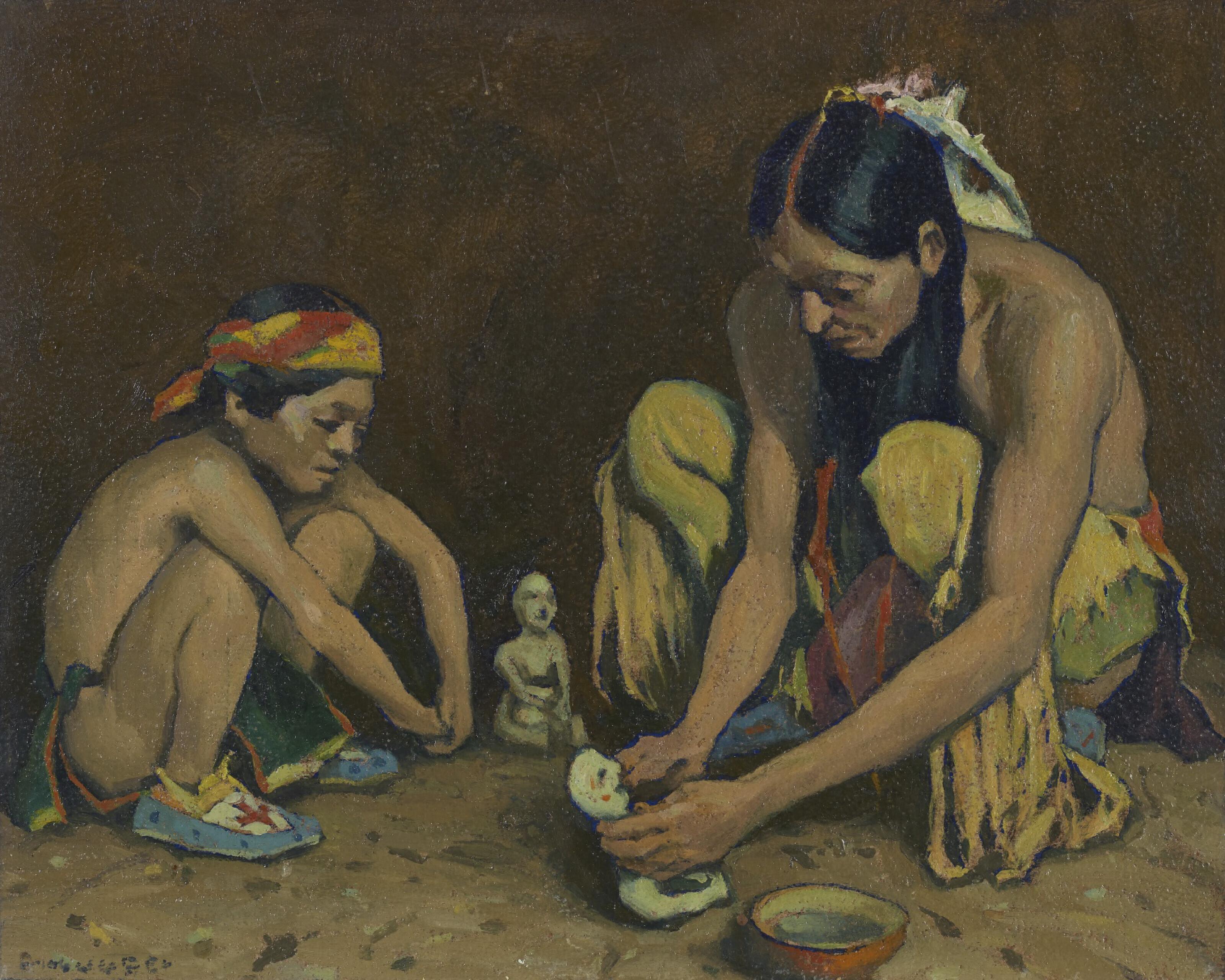 Eanger Irving Couse - The Rain God Maker