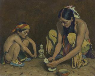 Eanger Irving Couse - The Rain God Maker