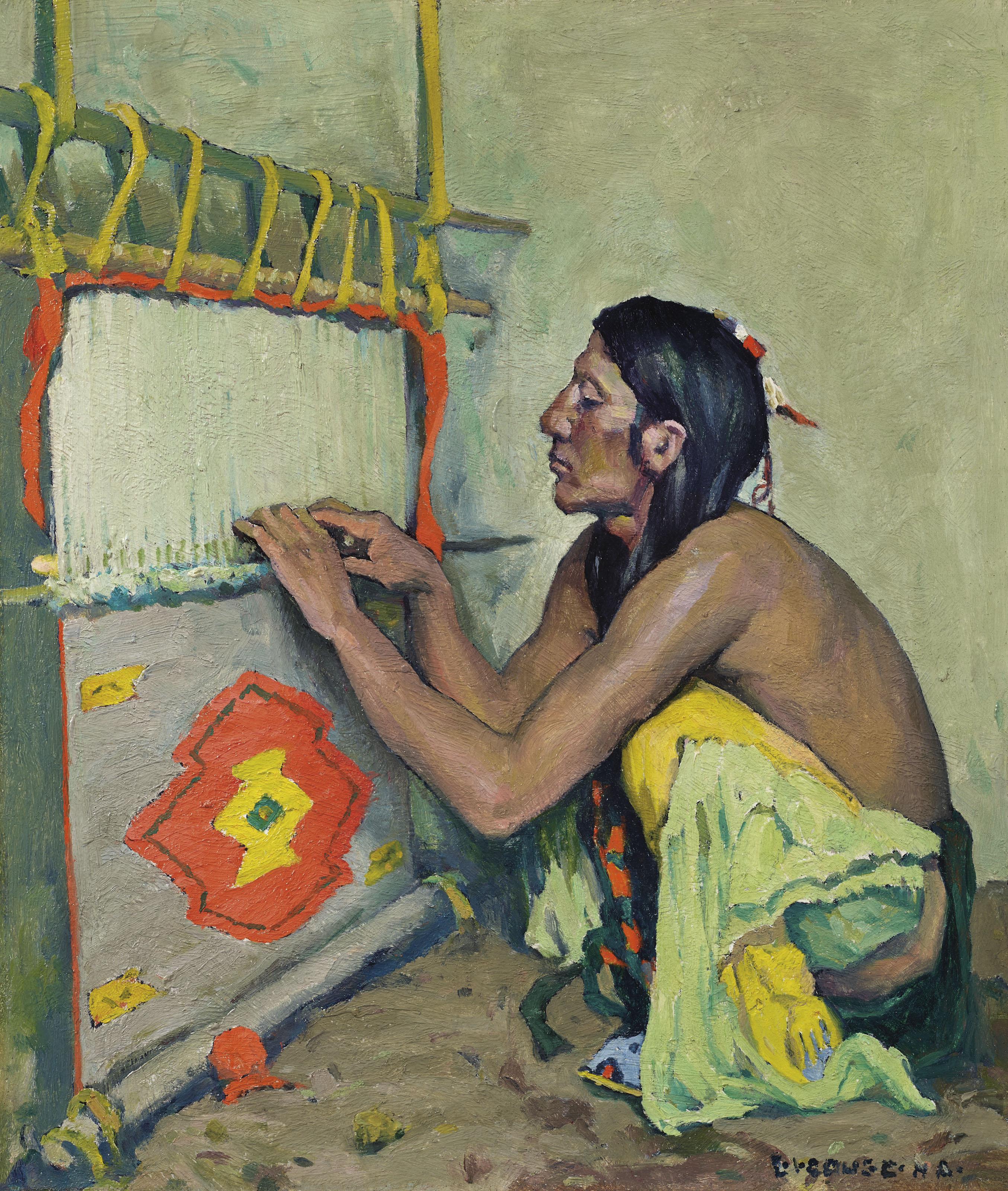 Eanger Irving Couse - The Weaver