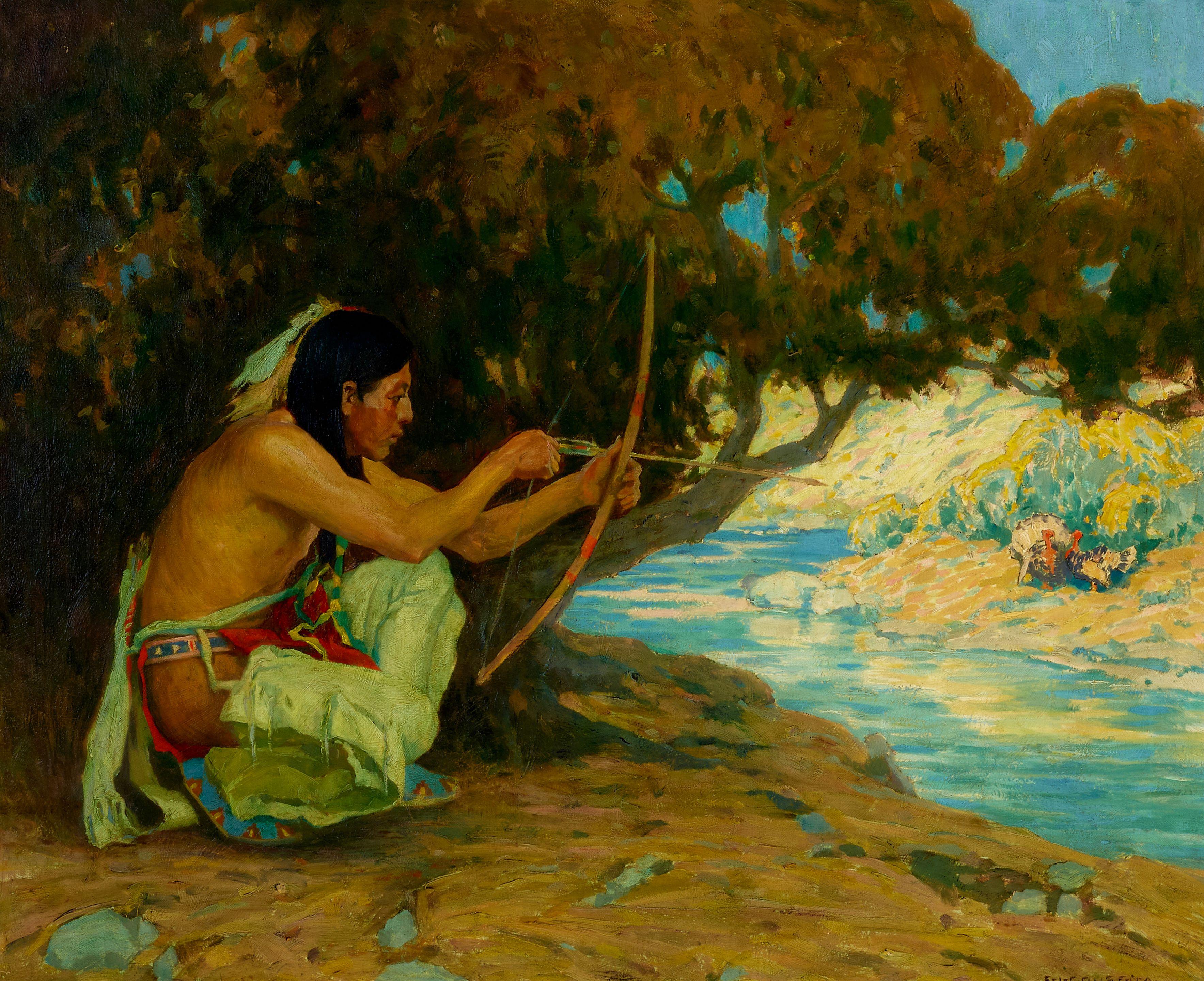 Eanger Irving Couse - Turkey Hunter