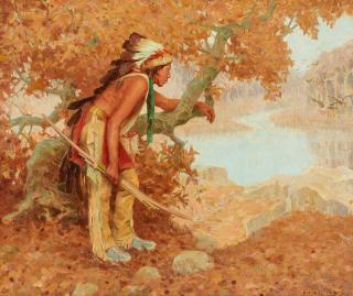 Eanger Irving Couse - Watching