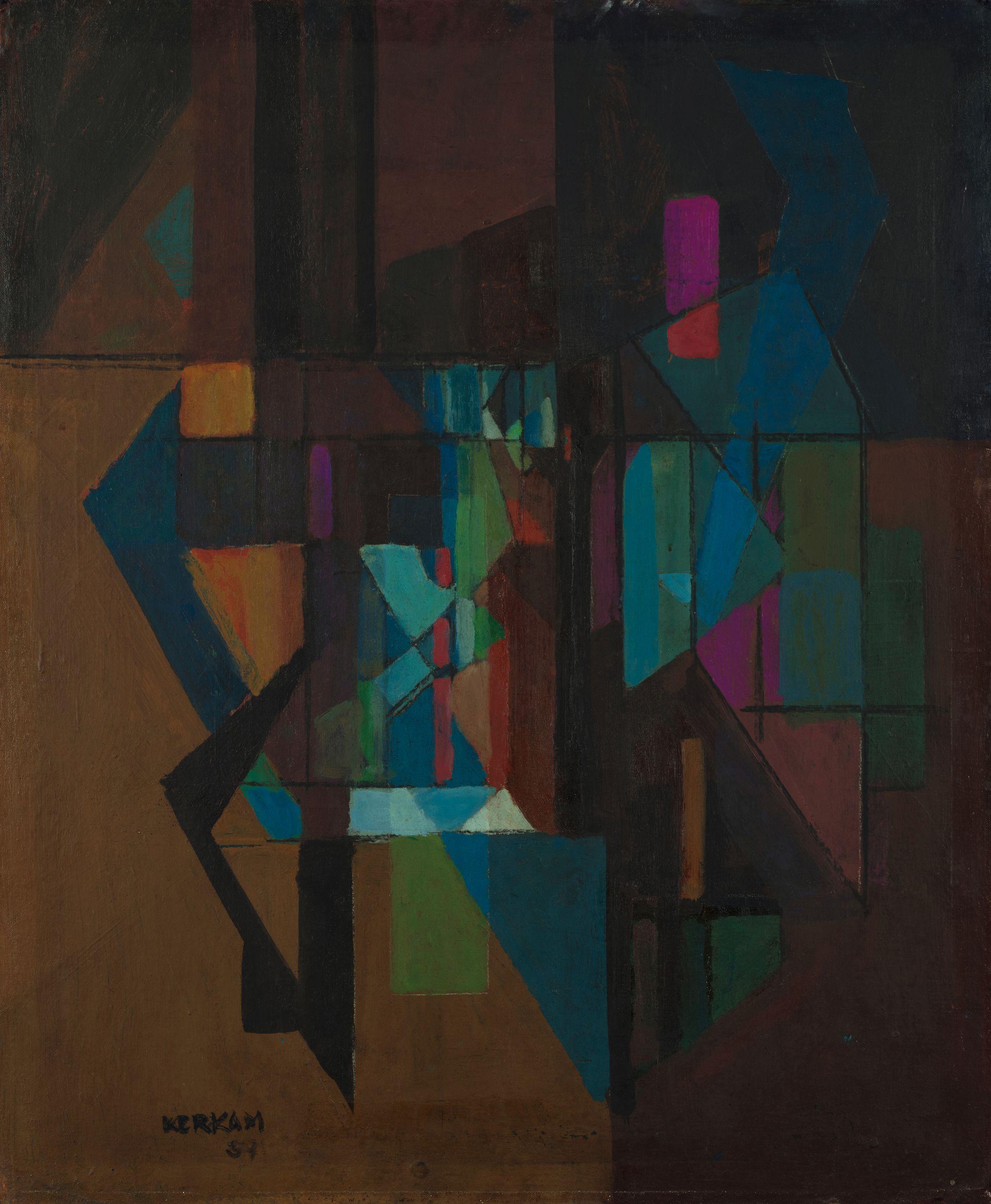 Earl Kerkam - Self-Portrait (Cubist)