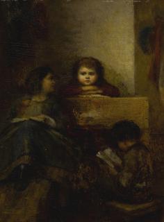 Eastman Johnson - Children Reading