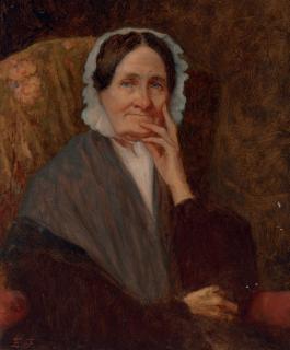 Eastman Johnson - Portrait of Mrs. Cross