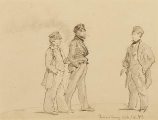 Eastman Johnson - Three Dutch Male Figures