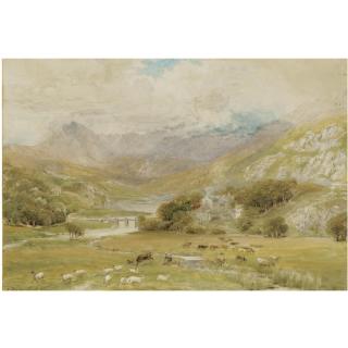 Ebenezer Wake Cook - Approaching Storm At Mymbyr Lakes, Capel Curig, Wales
