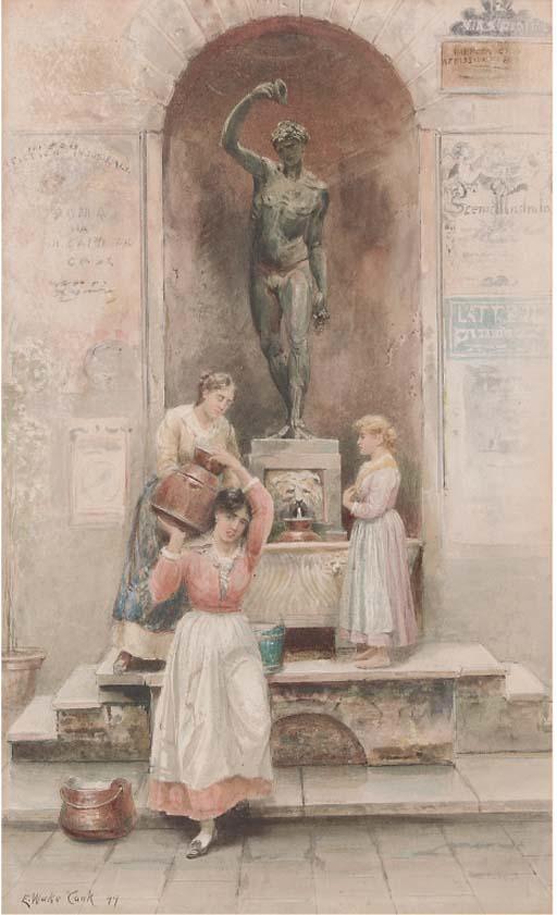 Ebenezer Wake Cook - At The Water Fountain