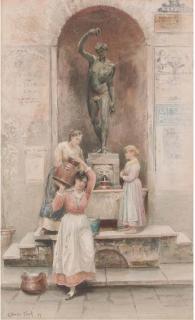 Ebenezer Wake Cook - At The Water Fountain