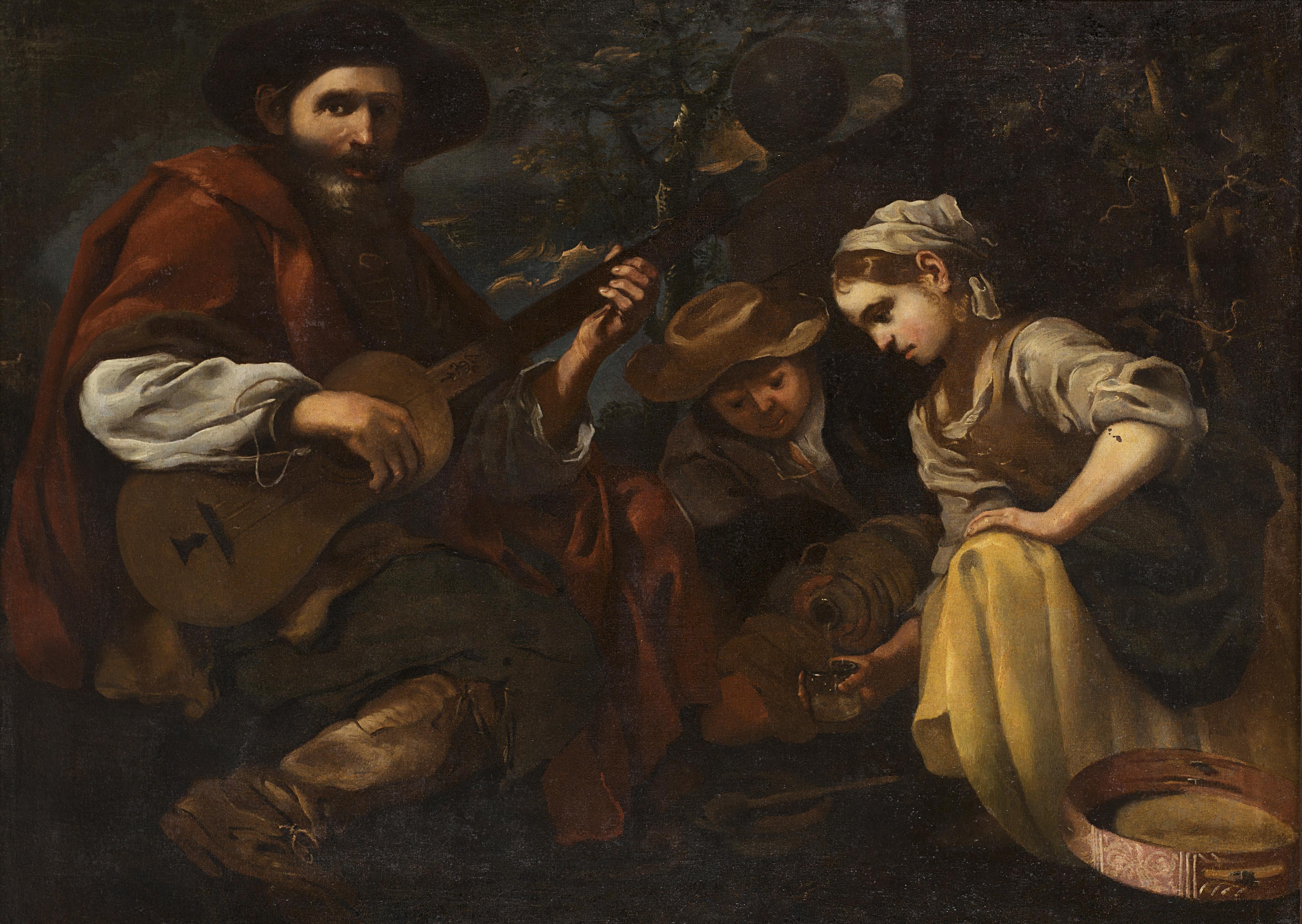 Eberhard Keilhau - Guitar player with boy and young girl