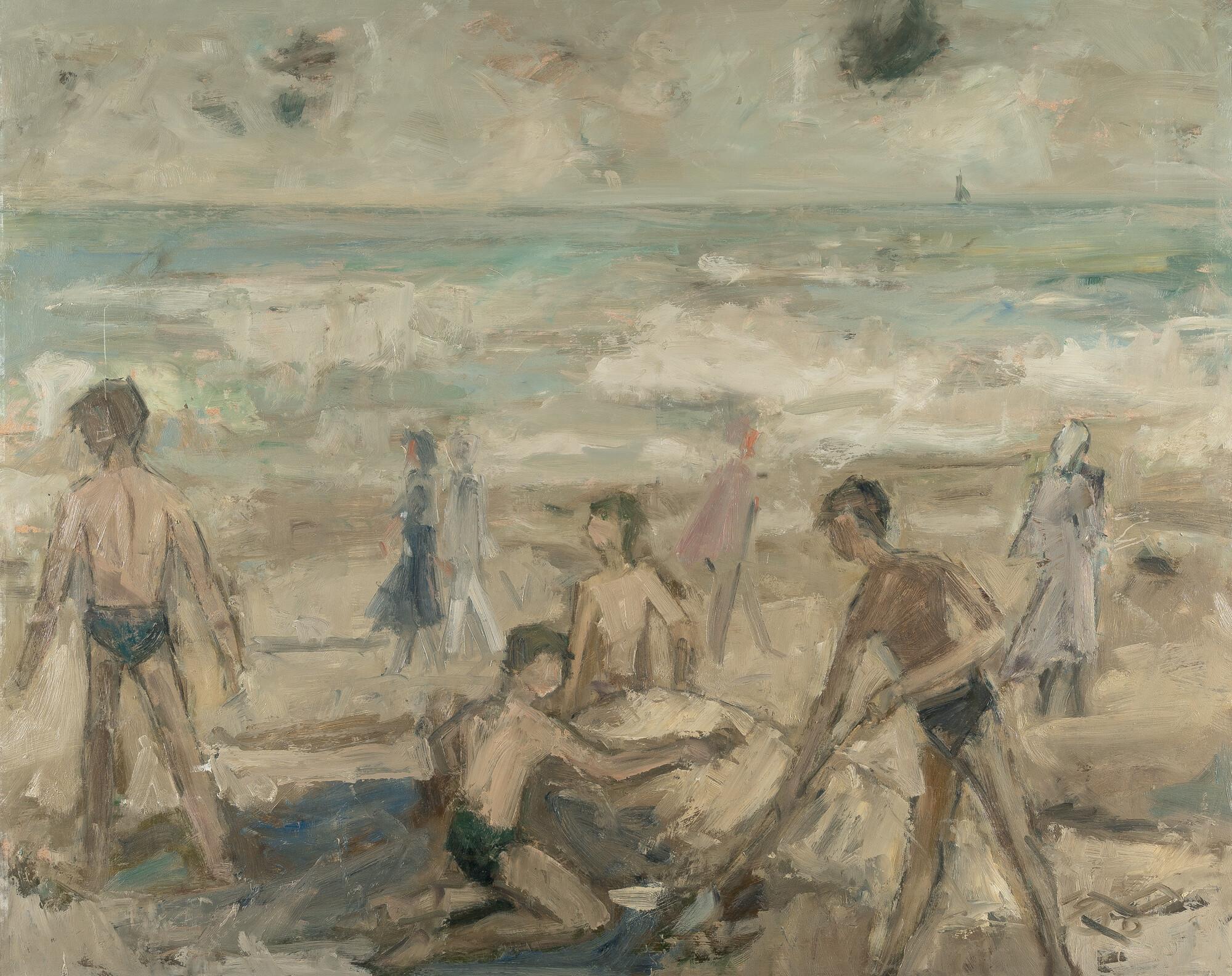 Eberhard Viegener - Badende Knaben am Strand