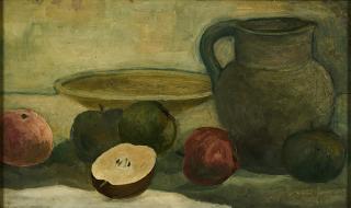 Eberhard Viegener - Krug mit Obst.