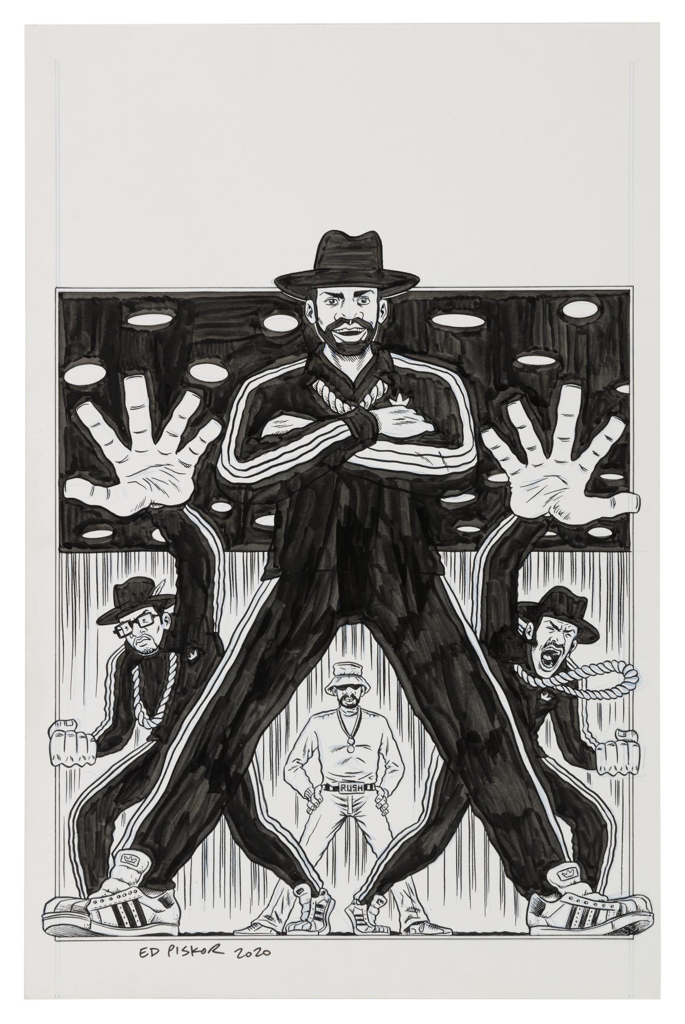 Ed Piskor - Run-Dmc. Original Cover Art From Volume 3 Of \