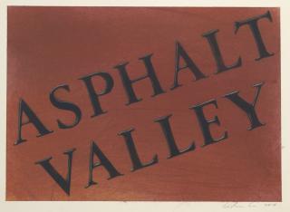 Ed Ruscha - Asphalt Valley #2