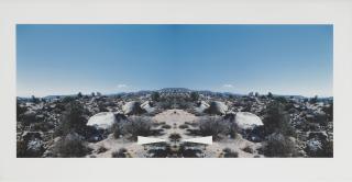 Ed Ruscha - Bow-Tie Landscapes: Bow-Tie Palm Springs, Bow-Tie Rivet, Bow-Tie Screwhead & Bow-Tie Teardrop (Four Works)