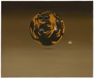 Ed Ruscha - Bowling Ball, Olive