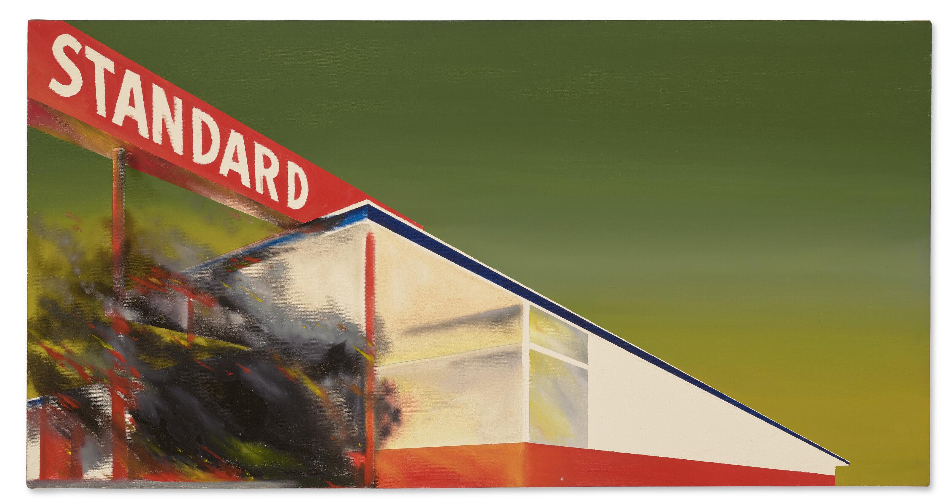 Ed Ruscha - Burning Gas Station