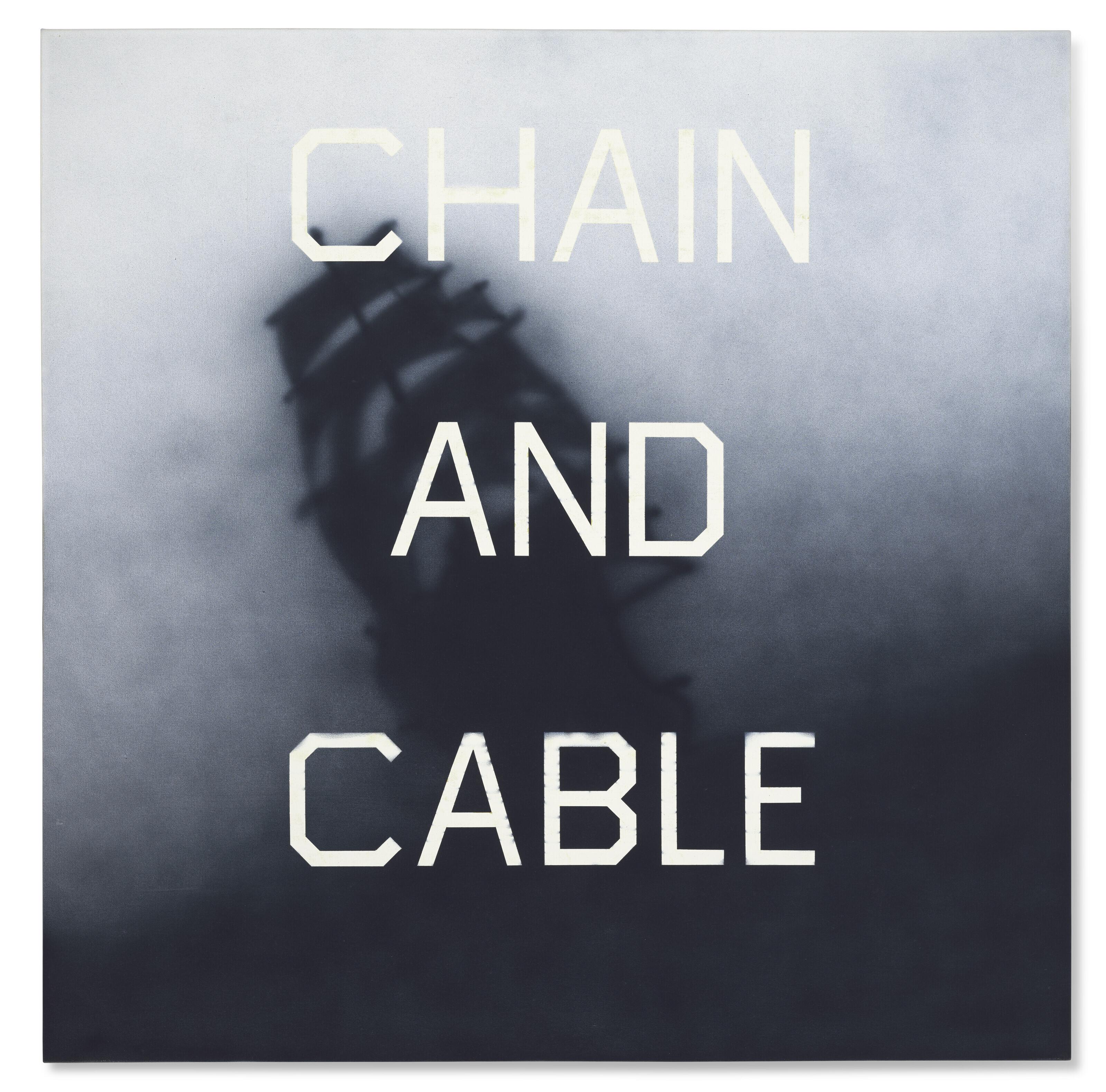 Ed Ruscha - Chain and Cable
